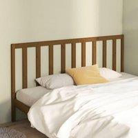 Berkfield Home Bed Headboard Honey Brown 206x4x100 cm Solid Wood Pine | Size: 206 x 4 x 100 cm
