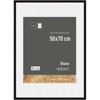 nielsen Skava 50 x 70cm Wooden Picture Frame With 40x60cm Mount & Glass Front in Black | Size: 50 x 70 cm