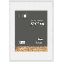 nielsen Skava 50 x 70cm Wooden Picture Frame With 40x60cm Mount & Glass Front in White | Size: 50 x 70 cm