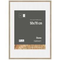 nielsen Skava 50 x 70cm Wooden Picture Frame With 40x60cm Mount & Glass Front in Light Oak | Size: 50 x 70 cm