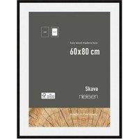 nielsen Skava 60 x 80cm Wooden Picture Frame With 50x70cm Mount & Glass Front in Black | Size: 60 x 80 cm