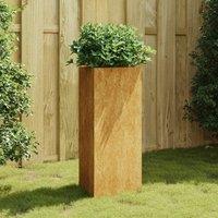 Berkfield Home Garden Planter 40x34.5x75 cm Corten Steel in Brown