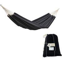 Amazonas Barbados Family Hammock - Brazilian Cotton, Cocoon Style in Black