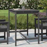 Berkfield Home Garden Table Grey 121x82.5x110 cm Solid Wood Pine