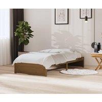 Berkfield Home Bed Frame Honey Brown Solid Wood 90x200 cm