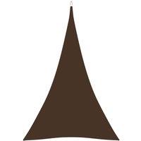 Berkfield Home Sunshade Sail Oxford Fabric Triangular 5x6x6 m Brown