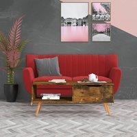 Berkfield Home Coffee Table Smoked Oak 100x49.5x43 cm Engineered Wood in Brown