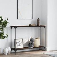 Berkfield Home Console Table Brown Oak 101x30.5x75 cm Engineered Wood