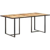 Berkfield Home Dining Table 180 cm Rough Mango Wood in Brown