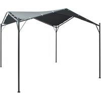 Berkfield Home Gazebo Pavilion Tent Canopy 3x3 m Steel Anthracite in Black