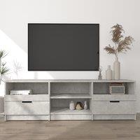 Berkfield Home TV Cabinet Concrete Grey 150x33.5x45 cm Engineered Wood