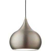 Brosnan 1 Light Dome Ceiling Pendant Matt Nickel