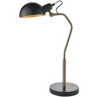 Netlighting Largo Task Table Lamp Satin Black Aged Brass Paint in Gold