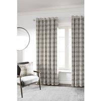 Helena Springfield 'Harriet' Woven Lined Curtains in Light Brown | Size: 228 cm width x 183 cm drop