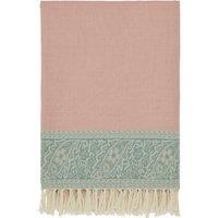 Morris & Co 'Strawberry Thief - Severne' Throw 130X170cm in Light Pink | Size: 130X170 cm