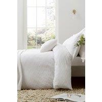 Murmur 'Frida' Cotton Duvet Cover in White | Size: Double