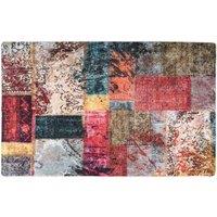 Berkfield Home Rug Washable Patchwork 160x230 cm Multicolour Anti Slip | Size: 100 cm diameter