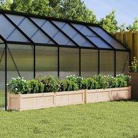 Berkfield Home Garden Planters 2 pcs Solid Wood Pine in Brown