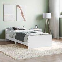 Berkfield Home Bed Frame White 100x200 cm Engineered Wood