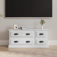 Berkfield Home TV Cabinet High Gloss White 100x35.5x45 cm Engineered Wood