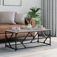 Berkfield Home Coffee Table Grey Sonoma 100x50x40 cm Engineered Wood | Size: 100 x 50 x 40 cm