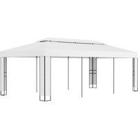 Berkfield Home Gazebo with Double Roof 3x6 m White