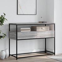 Berkfield Home Console Table Grey Sonoma 100x40x75 cm Engineered Wood | Size: 100 x 40 x 75 cm