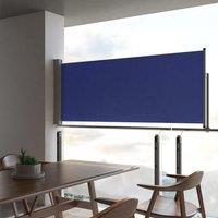 Berkfield Home Patio Retractable Side Awning 100x300 cm Blue
