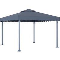 Berkfield Home Gazebo 300x300 cm Anthracite Aluminium in Black