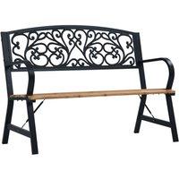 Berkfield Home Garden Bench 120 cm Wood in Black