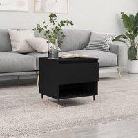 Berkfield Home Coffee Table Black 50x46x50 cm Engineered Wood | Size: 50 x 46 x 50 cm