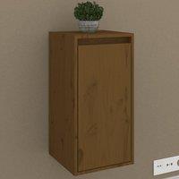 Berkfield Home Wall Cabinet Honey Brown 30x30x60 cm Solid Wood Pine | Size: 30 x 30 x 60 cm