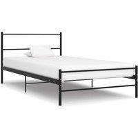 Berkfield Home Bed Frame Black Metal 100x200 cm