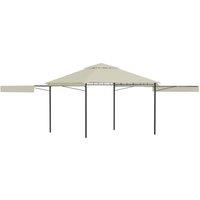 Berkfield Home Gazebo with Double Extended Roofs 3x3x2.75 m Cream 180 g/m in Beige