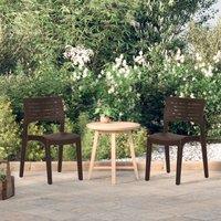Berkfield Home Garden Chairs 2 pcs Mocha Polypropylene in Brown