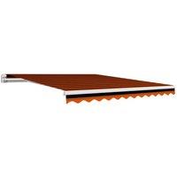 Berkfield Home Awning Top Sunshade Canvas Orange & Brown 300x250 cm