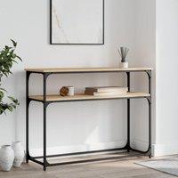 Berkfield Home Console Table Sonoma Oak 100x35.5x75 cm Engineered Wood in Brown