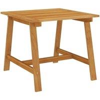 Berkfield Home Garden Dining Table 88x88x74 cm Solid Acacia Wood in Brown | Size: 88 x 88 x 74 cm