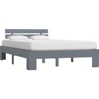 Berkfield Home Bed Frame Grey Solid Pine Wood 140x200 cm