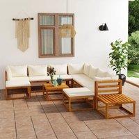 Berkfield Home 12 Piece Garden Lounge Set with Cushions Solid Wood Acacia (UK/IE/FI/NO only) in Brown
