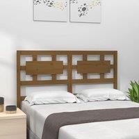 Berkfield Home Bed Headboard Honey Brown 125.5x4x100 cm Solid Wood Pine