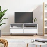 Berkfield Home TV Cabinet White 100x34.5x44.5 cm Engineered Wood