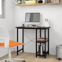 Berkfield Home Computer Desk Black 80x40x72 cm MDF & Metal | Size: 80 x 40 x 72 cm