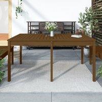 Berkfield Home Garden Table Honey Brown 159.5x82.5x76 cm Solid Wood Pine