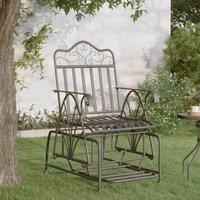 Berkfield Home Glider Bench 61 cm Black Steel