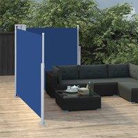 Berkfield Home Retractable Side Awning Blue 100x600 cm