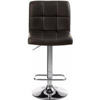 Orsina Adjustable Height Seat Bar Stool With Chrome Base, Comfortable Bar Chair, Sleek Modern Bar Stool in Black