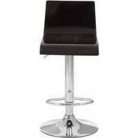 Orsina Modern Design Acryclic Bar Stool, Sleek Kitchen Stool For Breakfast, Comfortable Modern Bar Stool in Black