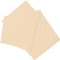 Belledorm Easy Care 200 Thread Count Cotton Polyester Percale Flat Sheet in Cream | Size: King
