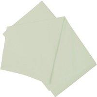 Belledorm Easy Care 200 Thread Count Cotton Polyester Percale Flat Sheet in Pale Green | Size: King